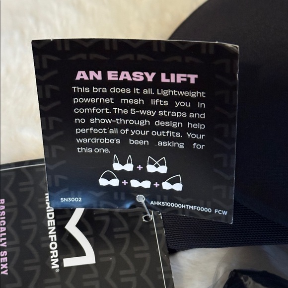 Maidenform Dreamwire Strapless Padded Lift Underwire Bra Black Size 34C - Picture 7 of 11